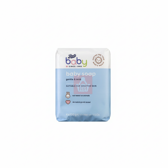 boots gentle And mild baby soap - 4x100g এর ছবি