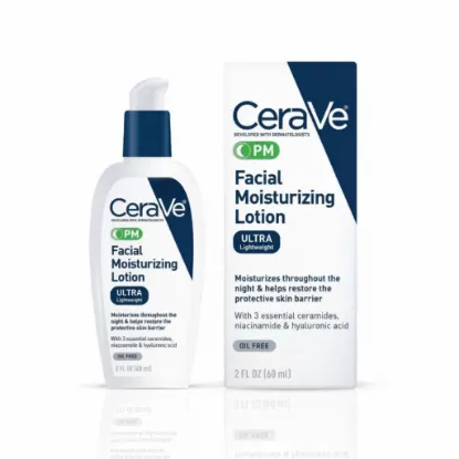 CeraVe PM Ultra Lightweight Facial Moisturizing Lotion 60ml এর ছবি