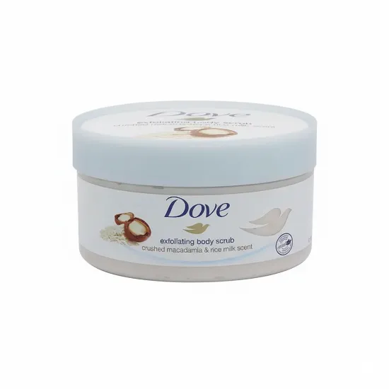 Dove Exfoliating Body Scrub Crushed Macadamia & Rice Milk - 225 ml এর ছবি