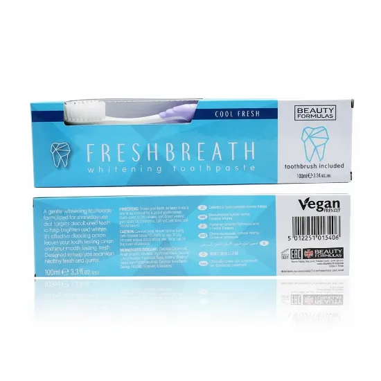 Beauty Formulas Fresh Breath Whitening Toothpaste with Tooth Brush এর ছবি