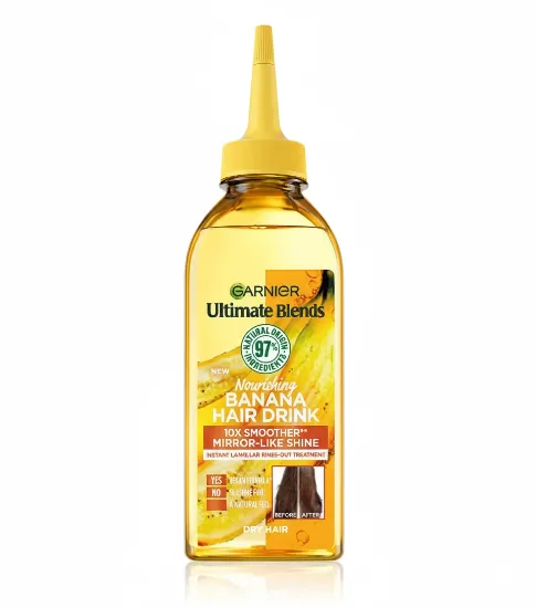 Garnier Ultimate Blends Nourishing Banana Hair Drink Liquid Conditioner for Dry Hair 200ml এর ছবি