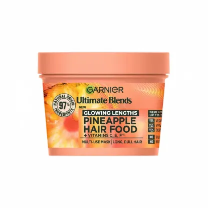 Garnier Ultimate Blends Glowing Lengths Pineapple Hair Food + Vitamin C, E, F Multi-Use Mask 400ml এর ছবি