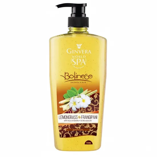Ginvera World SPA Balinese Lemongrass & Frangipani Shower Scrub -750ml এর ছবি