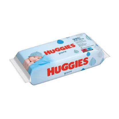 Huggies Pure Baby Cleansing Wet Wipes (56 Wipes) এর ছবি