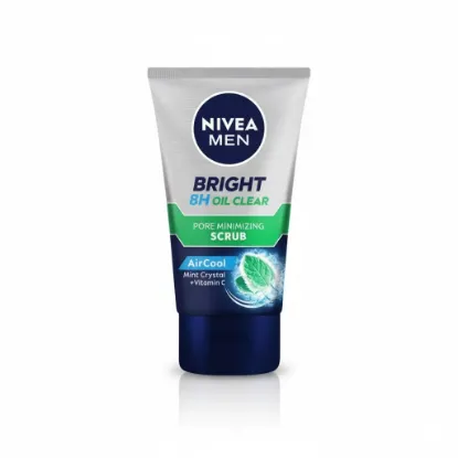 Nivea Men Bright Oil Clear Pore Minimizing Scrub 100Ml এর ছবি