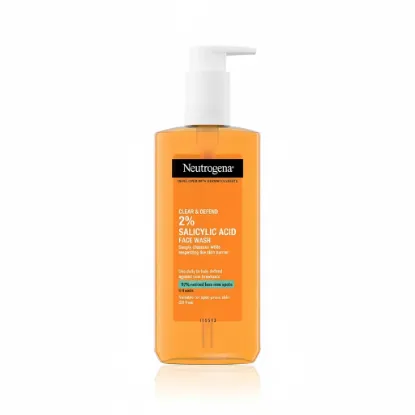 Neutrogena 2% Salicylic Acid Clear & Defend Facial Wash - 200ml এর ছবি
