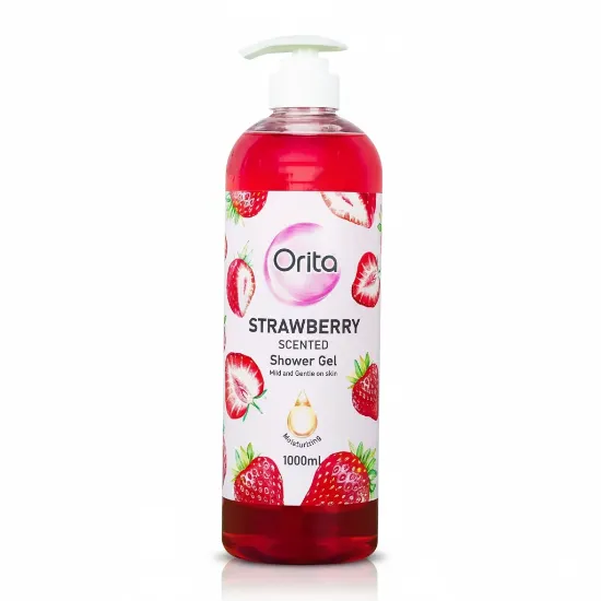 ORITA, Strawberry Scented Shower Gel 1L এর ছবি