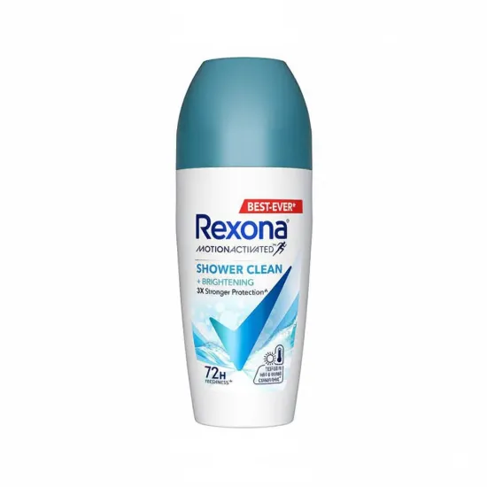 Rexona - Motion Activated Shower Clean 72h 3x Stronger Protection Roll On For Women - 45ml এর ছবি