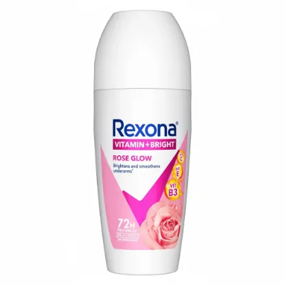 Rexona - Vitamin + Bright Rose Glow Antiperspirants Roll On For Women - 45ml এর ছবি