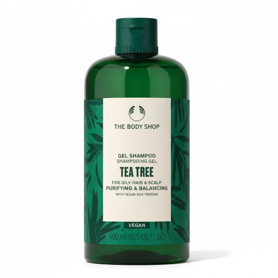 The Body Shop Tea Tree Purifying & Balancing Gel Shampoo 400ml এর ছবি