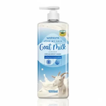WATSONS Goat Milk Cream Body Wash 1000ml এর ছবি