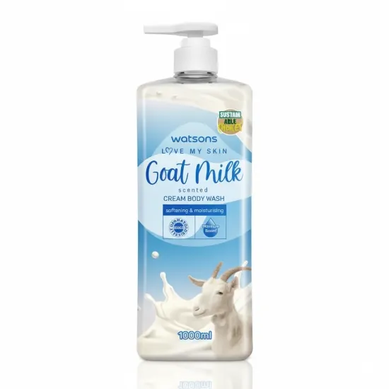 WATSONS Goat Milk Cream Body Wash 1000ml এর ছবি