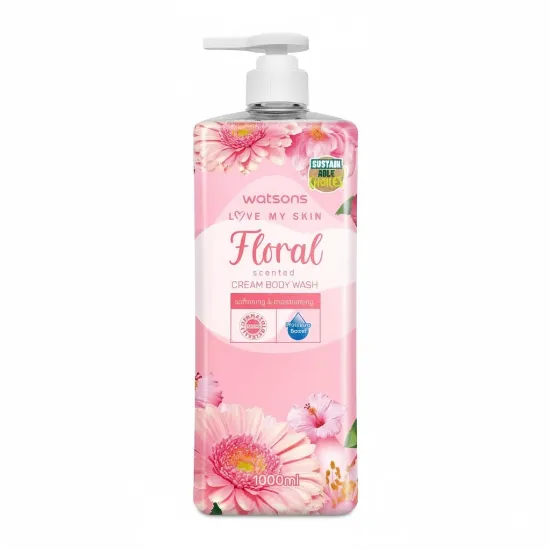 WATSONS Floral Cream Body Wash 1000ml এর ছবি
