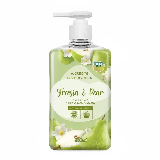 Watsons Freesia & Pear Scented Cream Hand Wash 500ml এর ছবি