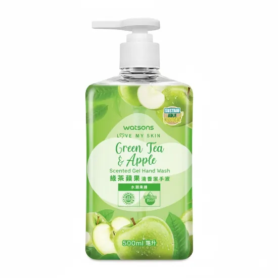 Watsons Green Tea & Apple Scented Gel Hand Wash 500ml এর ছবি