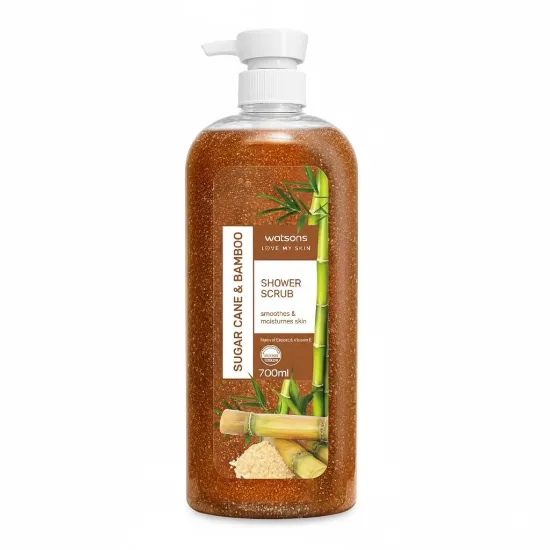 Watsons Sugar Cane & Bamboo Shower Scrub 700ml এর ছবি